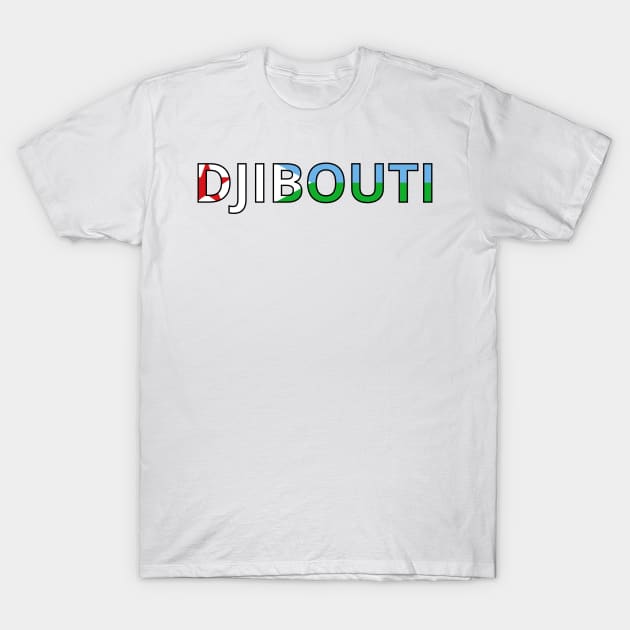 Drapeau Djibouti T-Shirt by Pixelforma